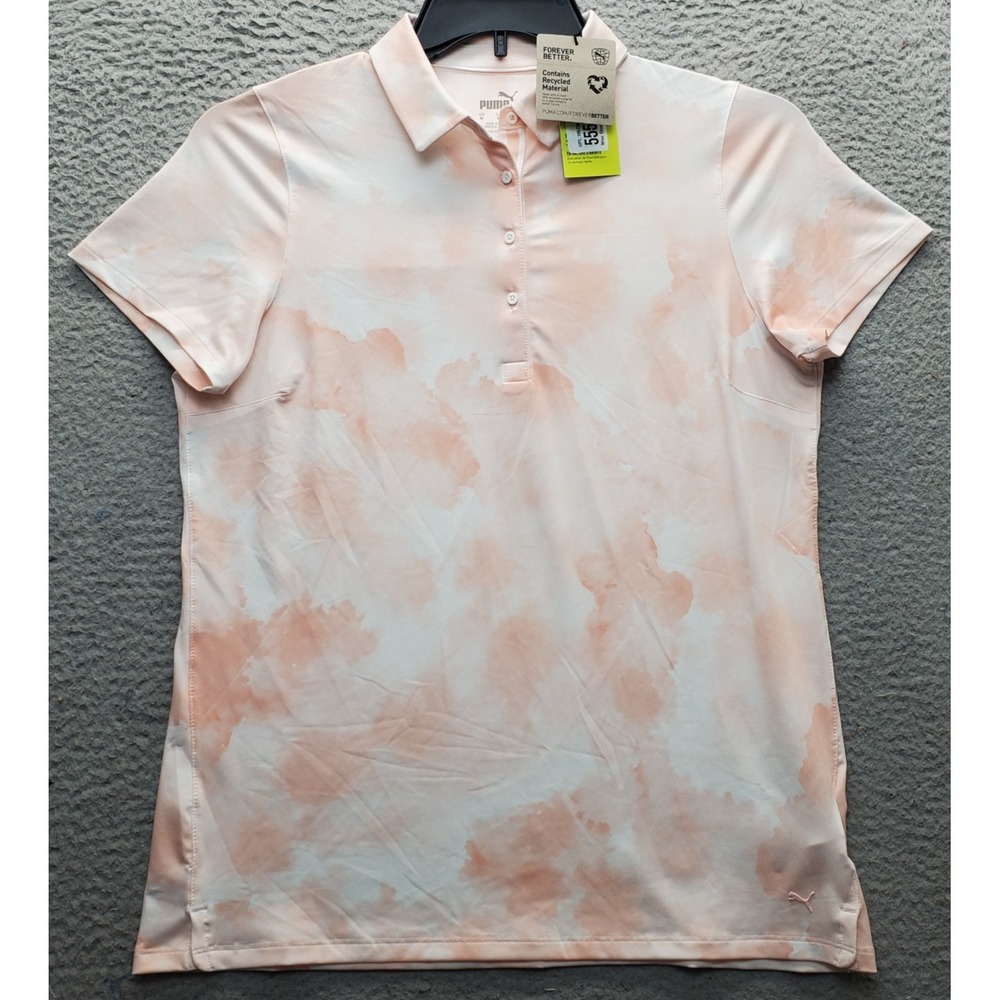 PUMA Forever Better Mattr Cloudy Polo Shirt Women M Multicolor Golf Performance‎